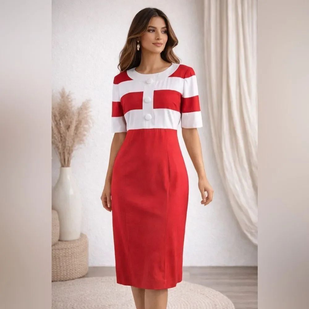 OBERON VINTAGE WOMEN DRESS M/L